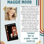 Maggie Moor author of Skinless speaking at Meet The Author. Broward Library, Florida. May 26, 2026.